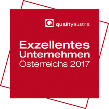 Quality Austria Auszeichnung für Exzellentes Unternehmen Österreichs 2017.