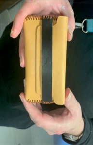 Haus Mariatrost Lederworkshop Geldtasche Gelb